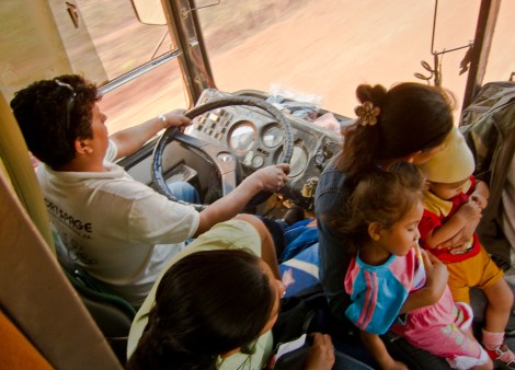 Autobús local en Bolivia