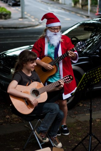 Christmas street performers...