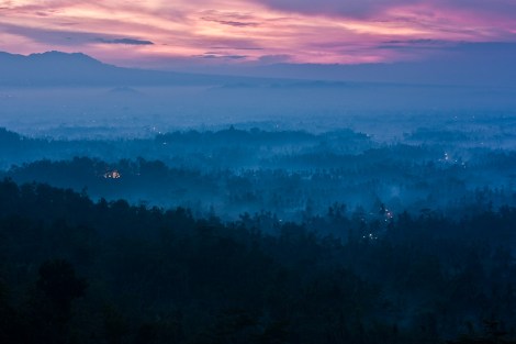 Amanecer en Borobudur