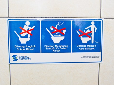 Lavabos occidentales...