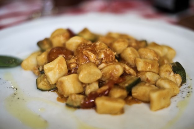 Gnocchis con persico