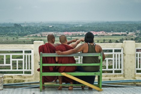Pagoda Soon Oo Ponya Shin, cerca de Sagain, Myanmar