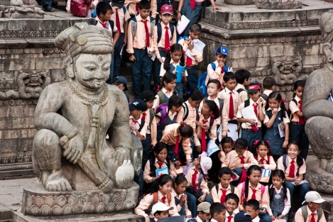Bhaktapur, en el Valle de Kathmandu, Nepal
