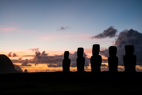 Isla de Pascua Tongariki amanecer