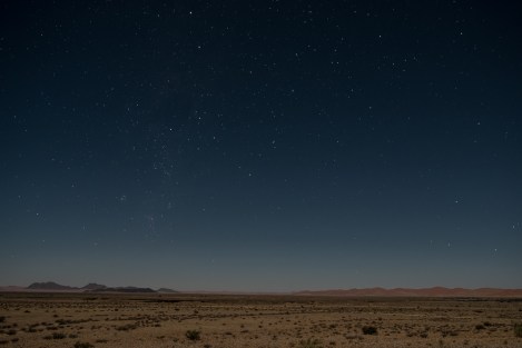 Noche desierto del Namib