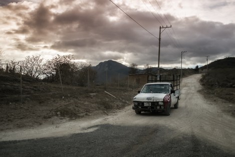 Camino a Hierve el Agua