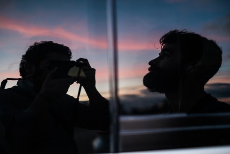 Siluetas al atardecer