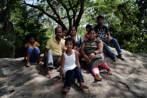 Familia en Sri Lanka