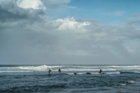 Pescadores en Sri Lanka
